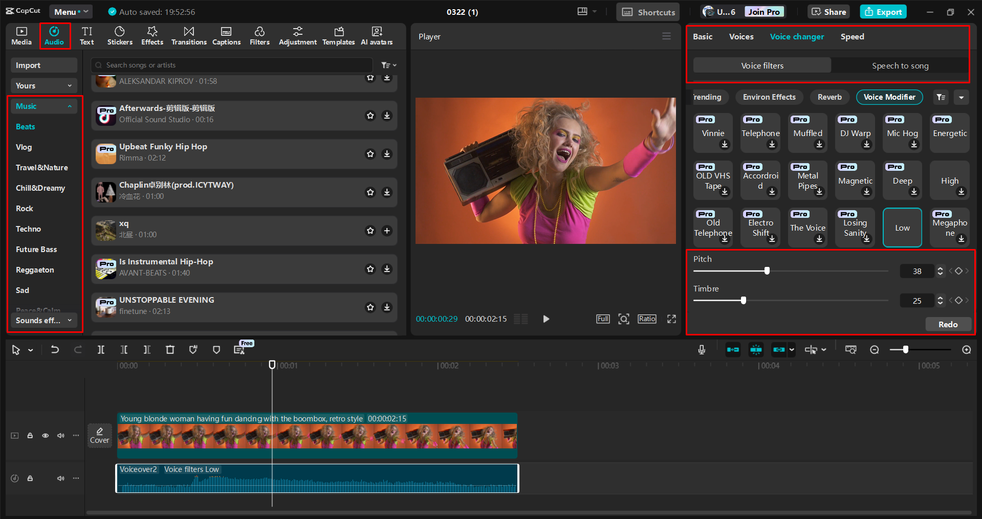 Dodawanie i edytowanie ścieżki dźwiękowej w filmach za pomocą CapCut komputerowego edytora wideo
