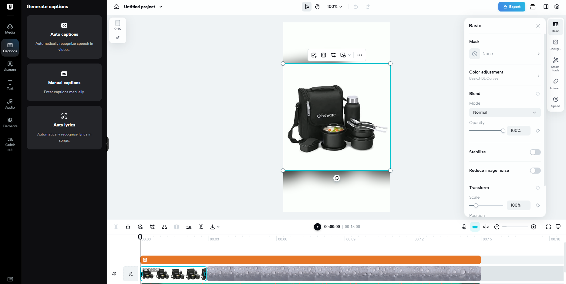 Online video editing space