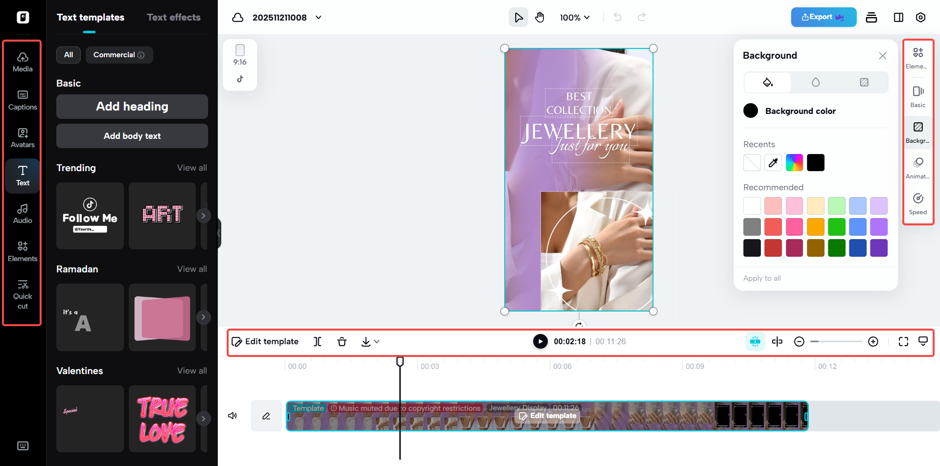AI video editor