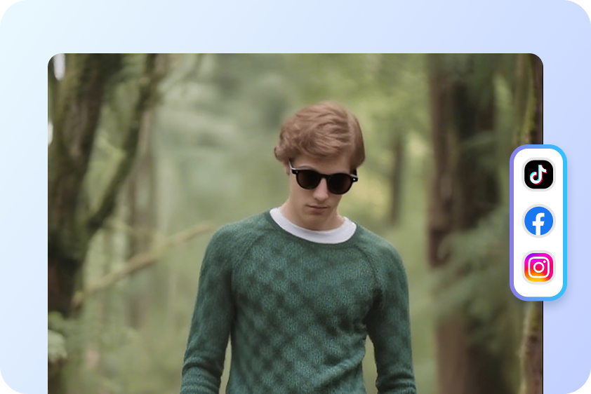 Virtual try-on video for social media