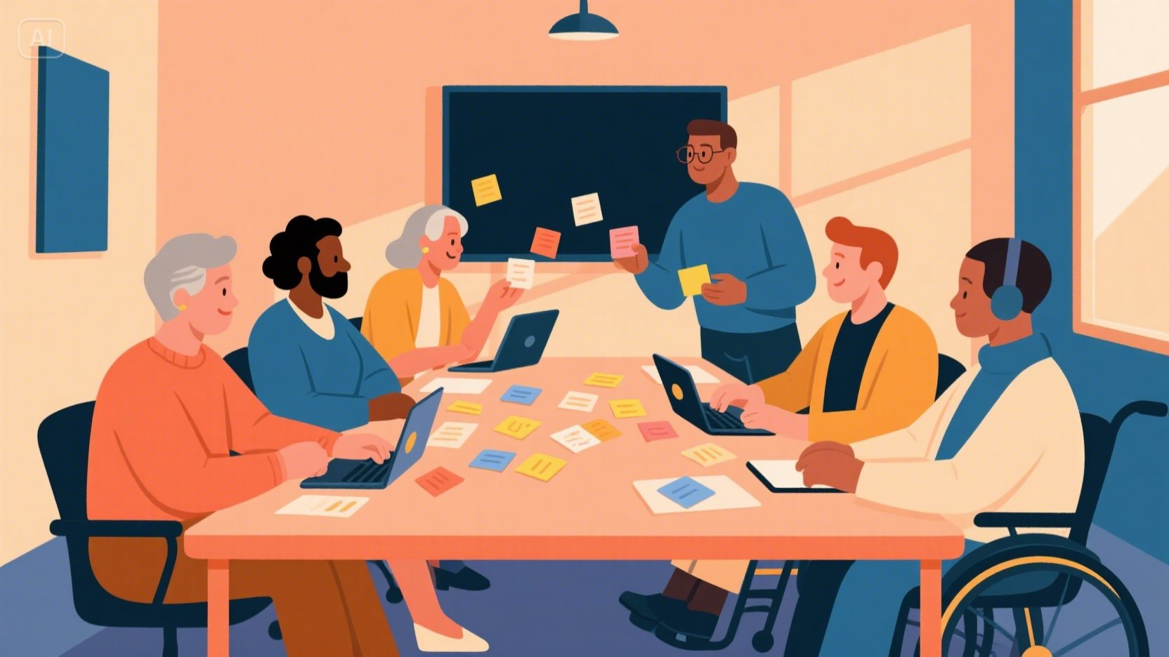 Build a diverse team first