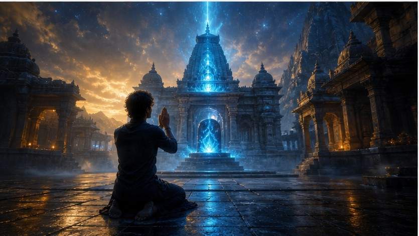 Lord Shiva Handshake AI Videobearbeitungsaufforderungen Beispiel 3