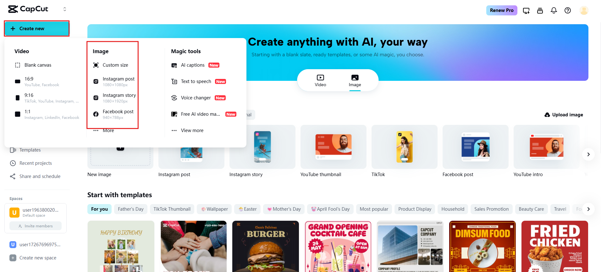Starta ett nytt projekt