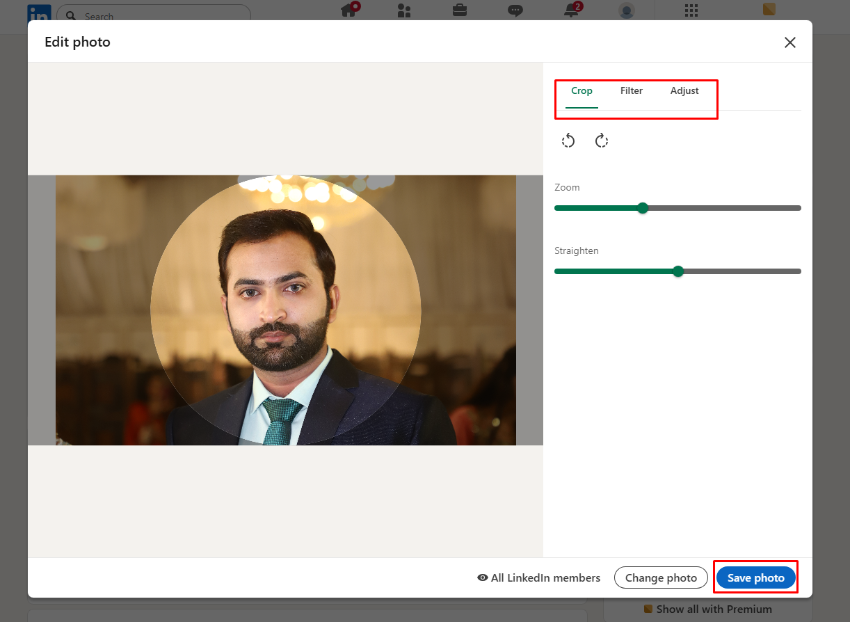 Sube, ajusta y guarda