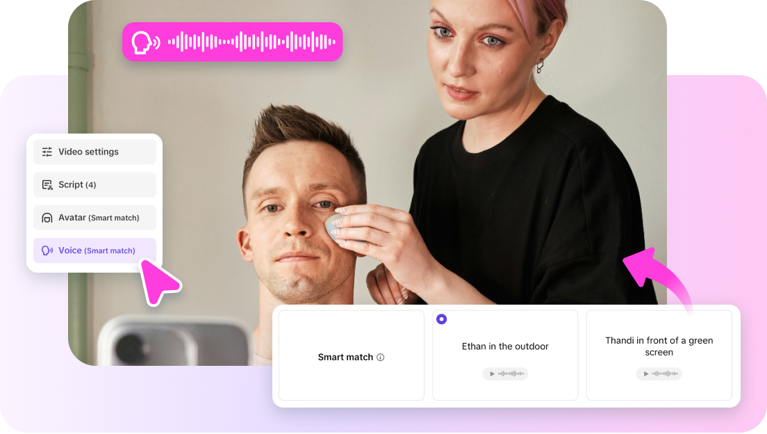 Make pivotal brand videos with voiceover