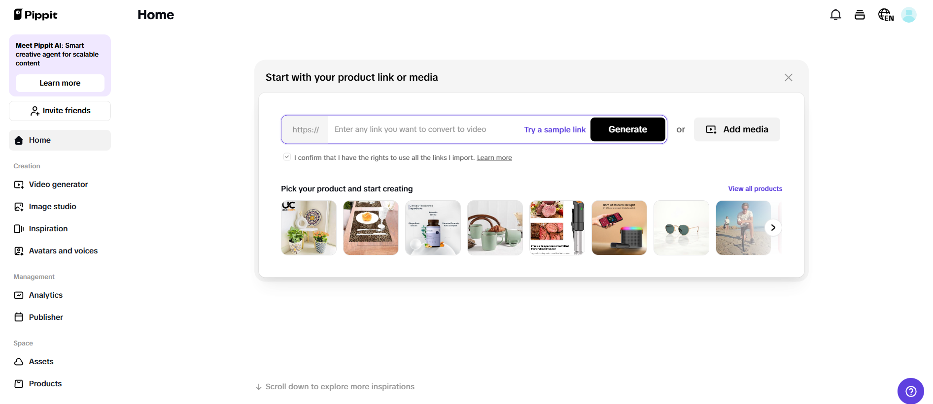 AI-powered video generator