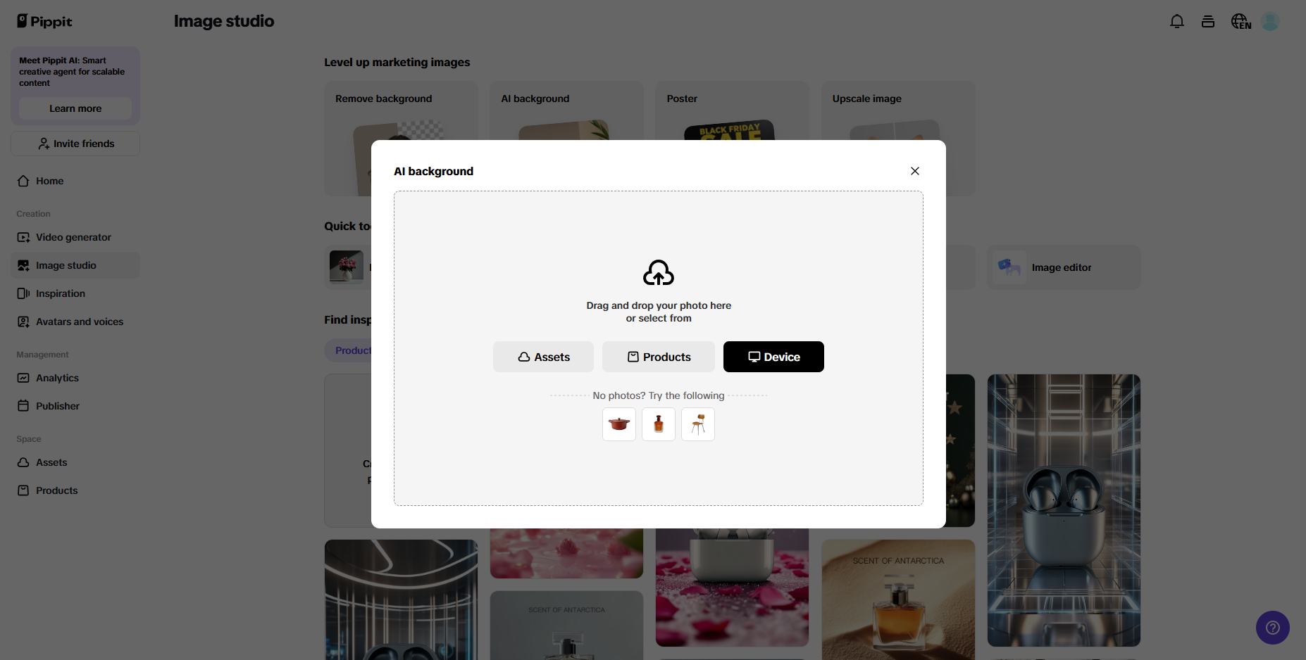 Pippit AI product image