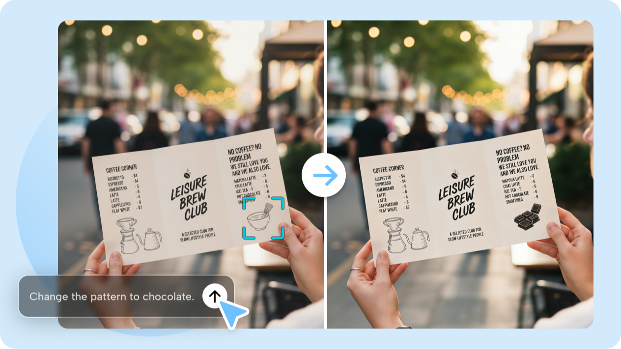 Refine every mockup detail with AI editing