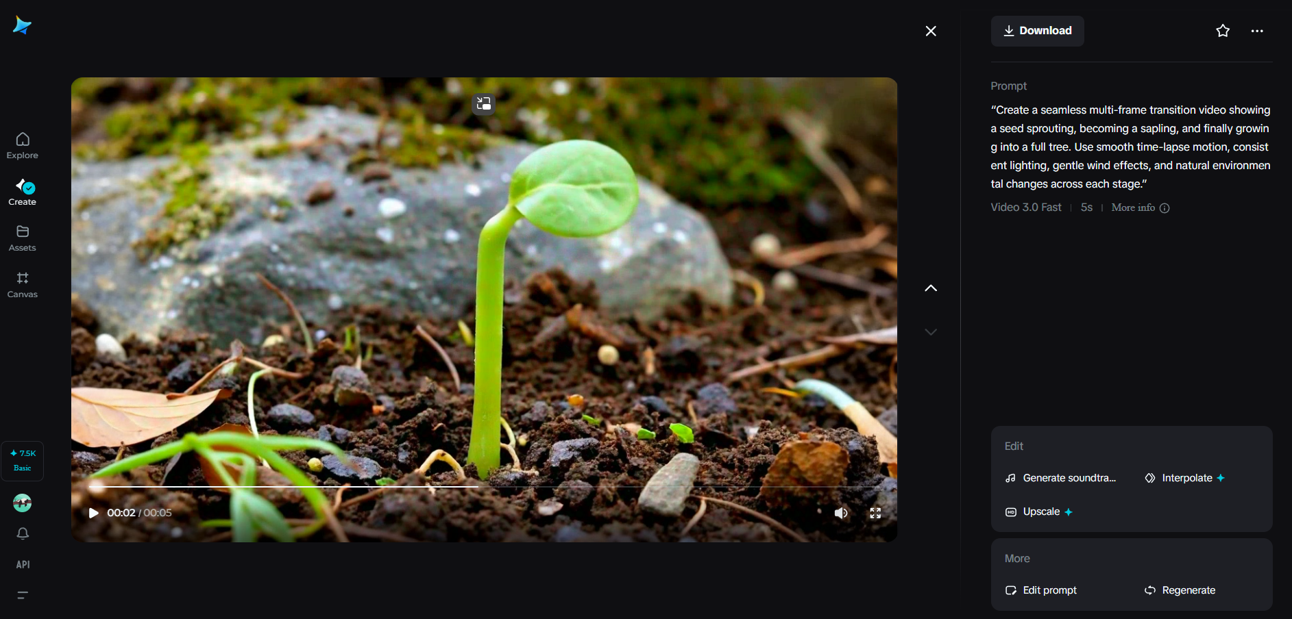 スムーズな移行動画イメージ