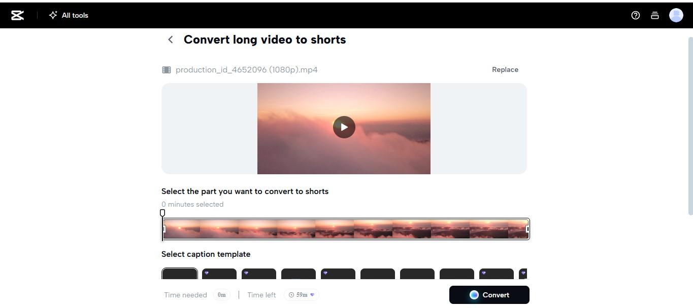 CapCut Web - Uzun videoları kısa kliplere dönüştürmek için en iyi araç