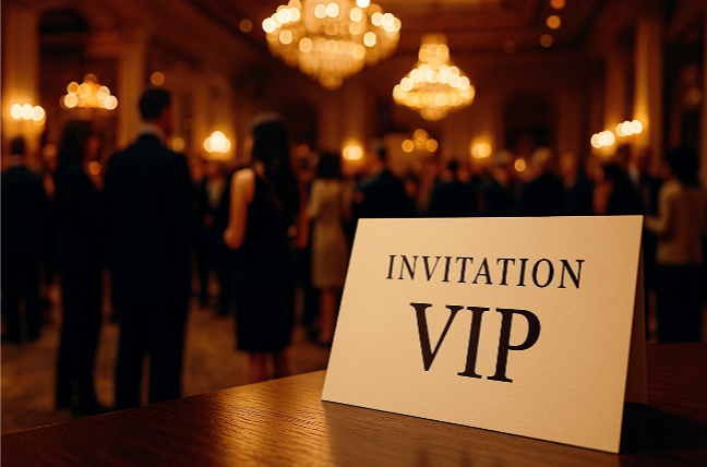 VIP invitation