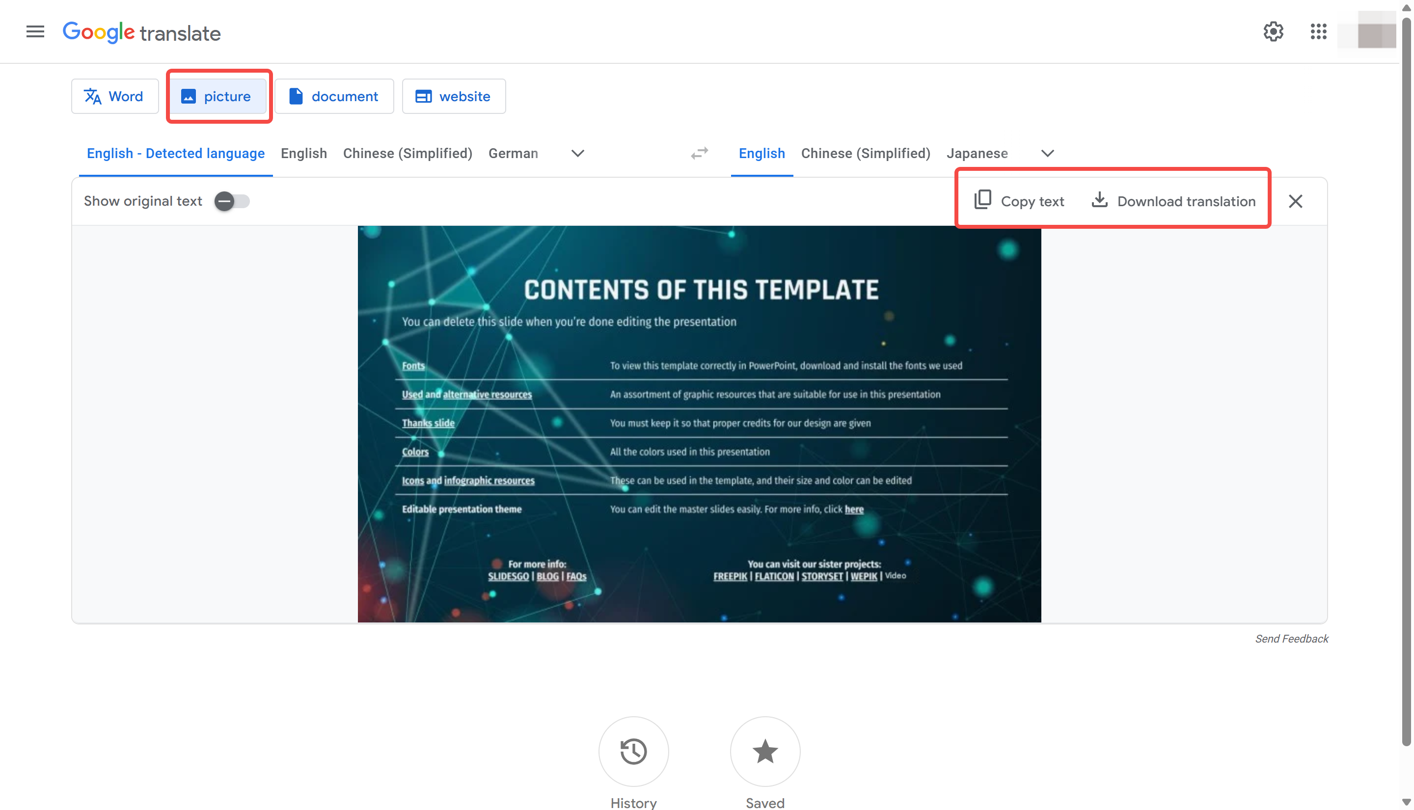 How to translate the lyrics with audio translation using Google Translate