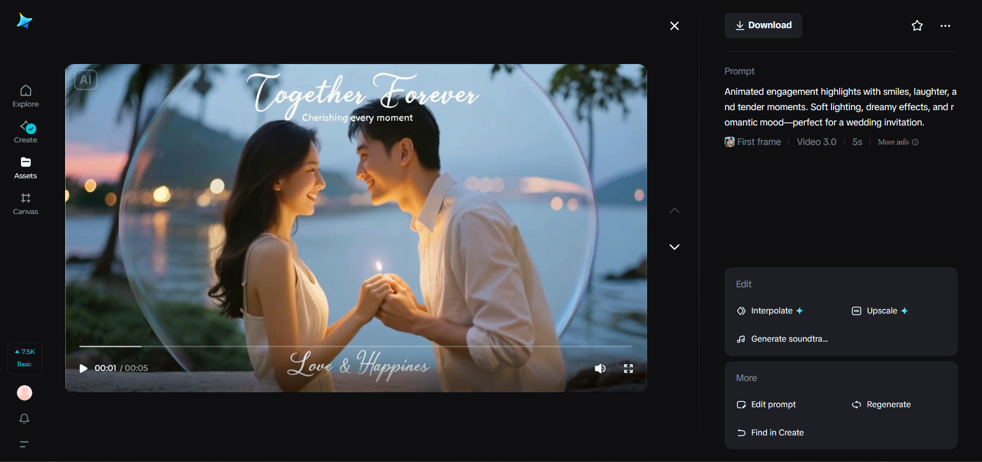 Sorotan pertunangan, idea video