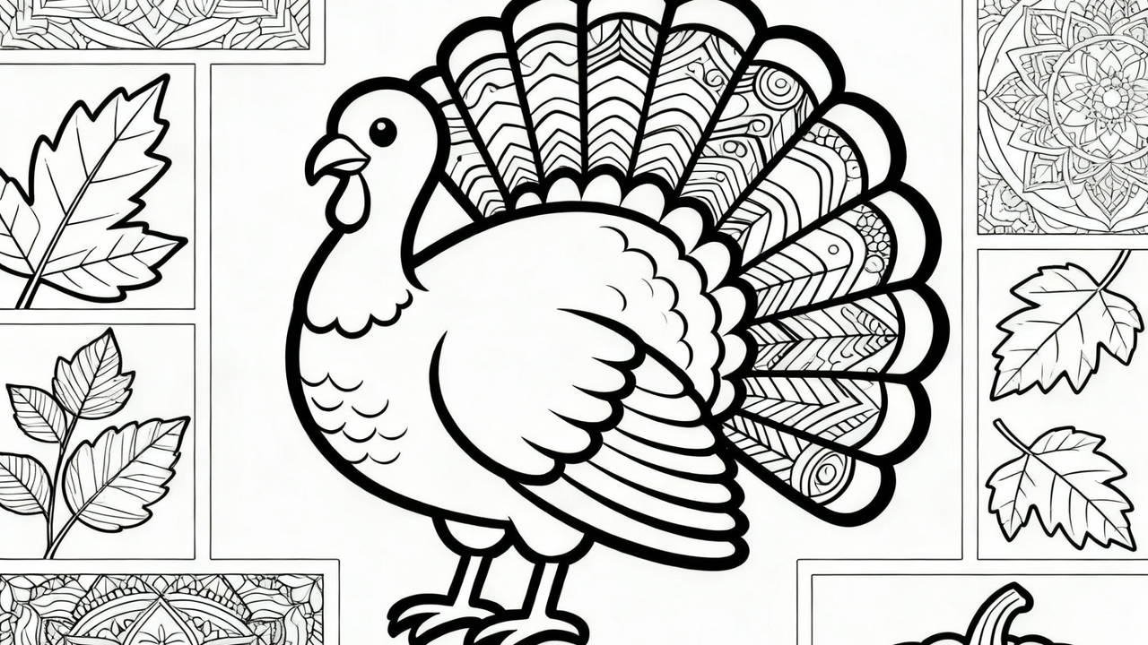 Mandala-inspired coloring page