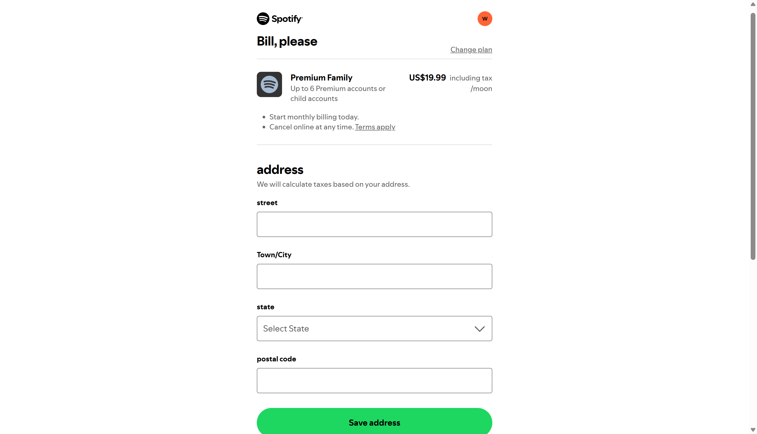 通過Spotify Premium家族年度計劃邀請其他成員
