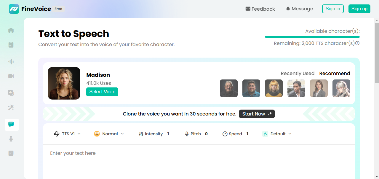 Fineshare meme voice generator