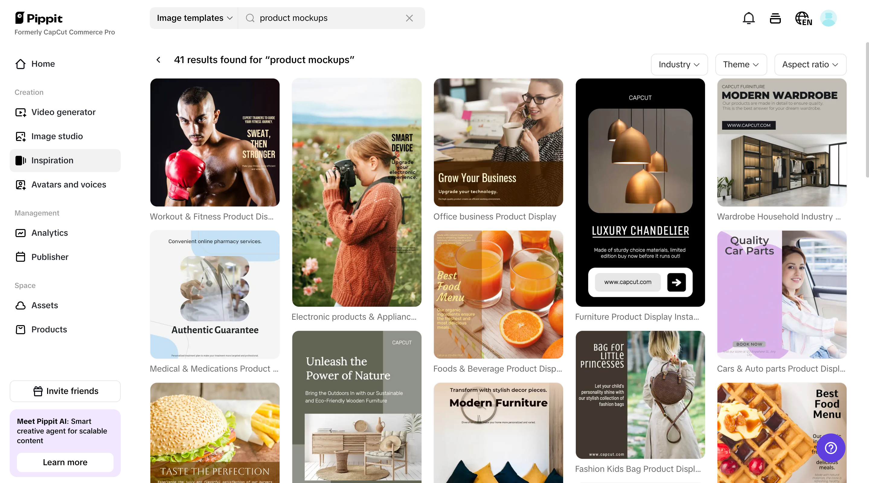 Sign up and access Inspiration