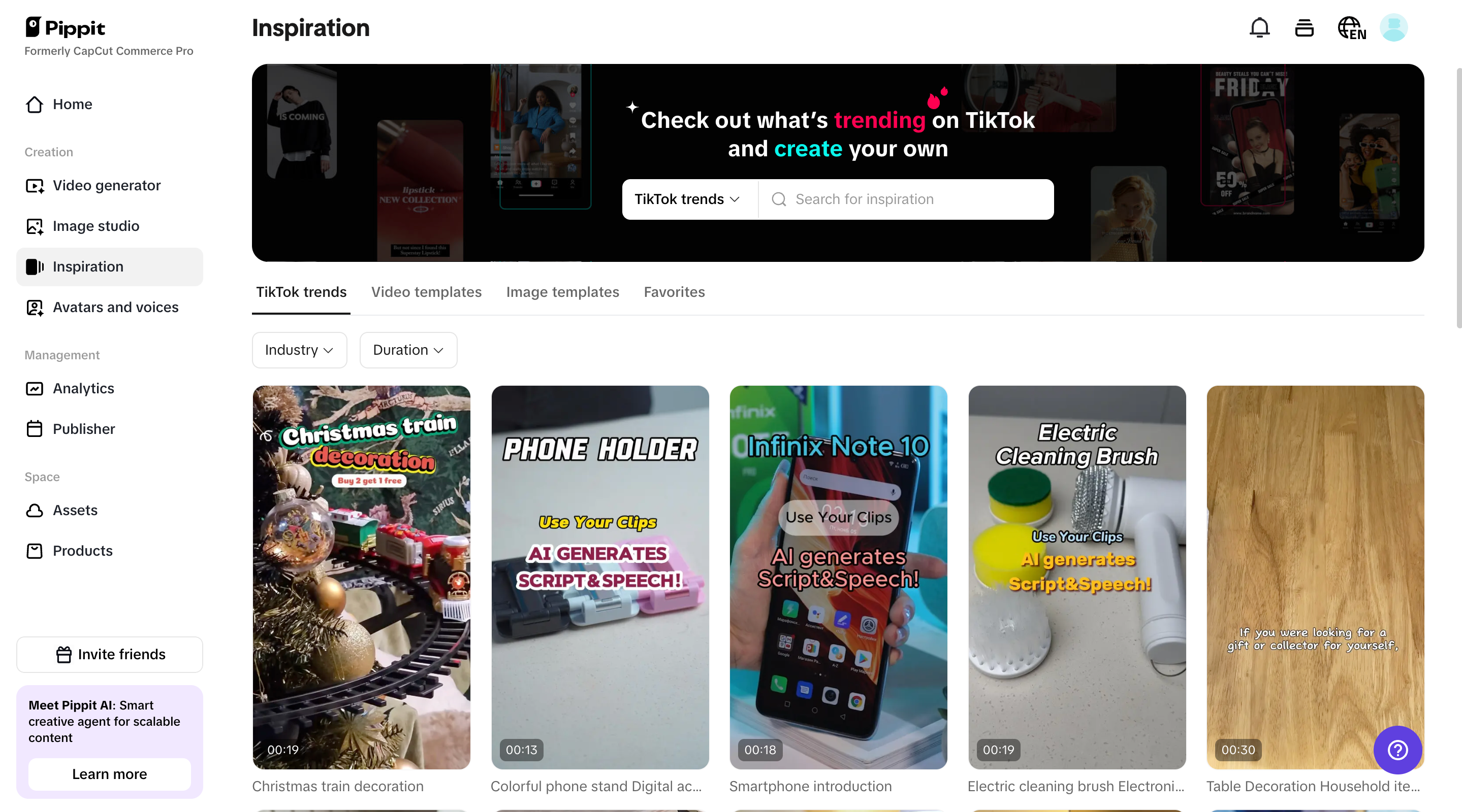 Multiple customizable templates