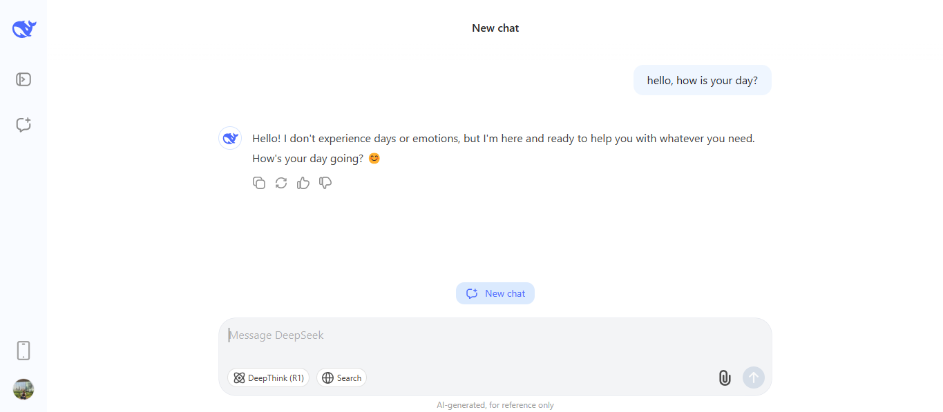 Talking with AI