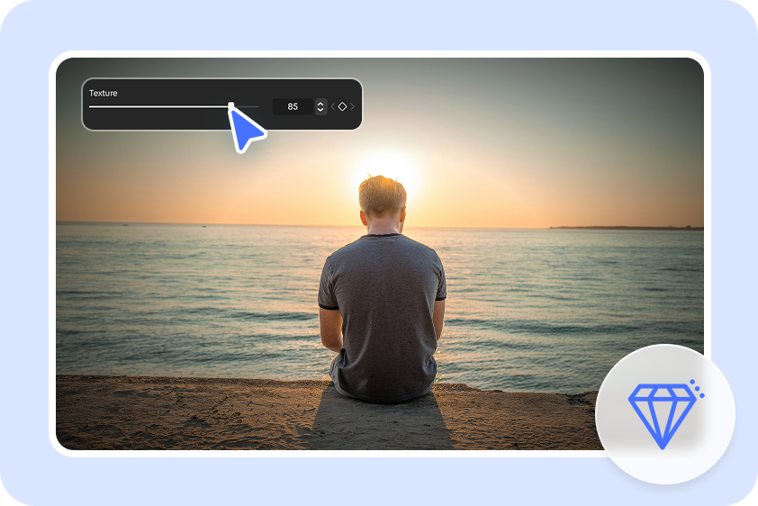 High-quality vignette image results in the CapCut editor