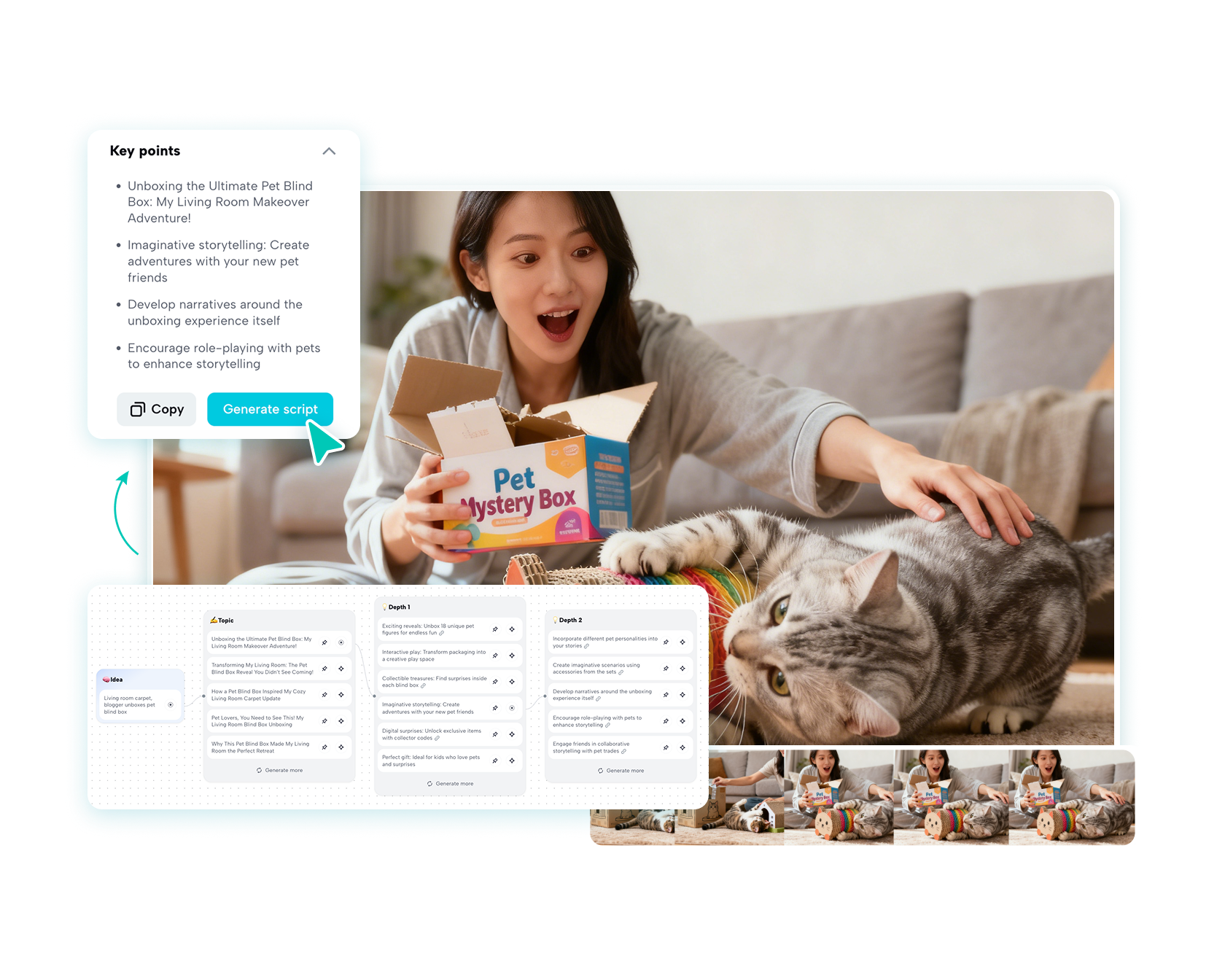  Use CapCut's AI for writers to create a professional script