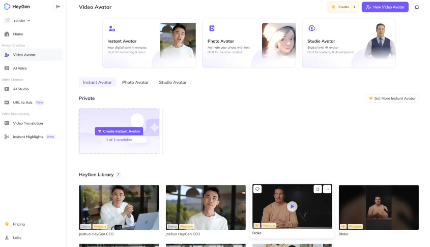 Cómo crear un avatar de IA con la plataforma en línea HeyGen