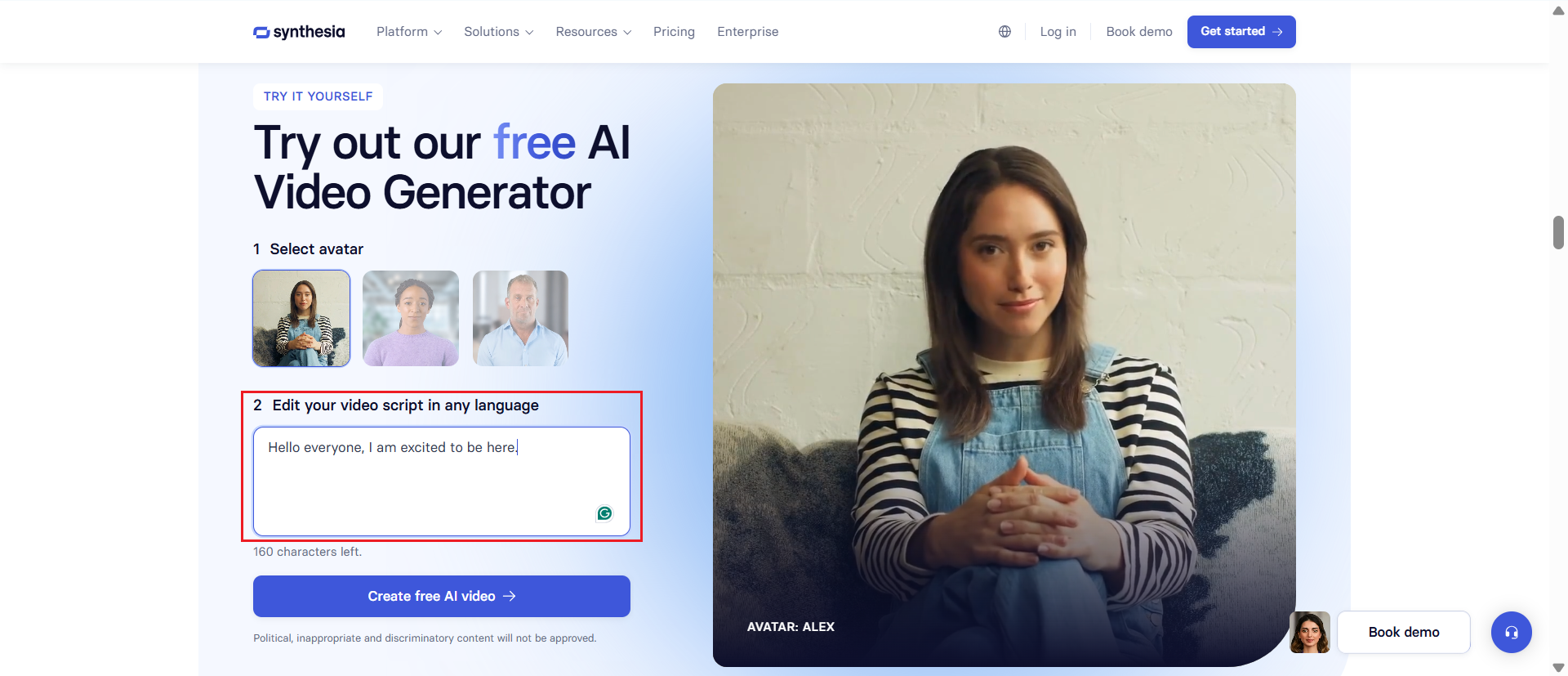 Synthesia ai video creator