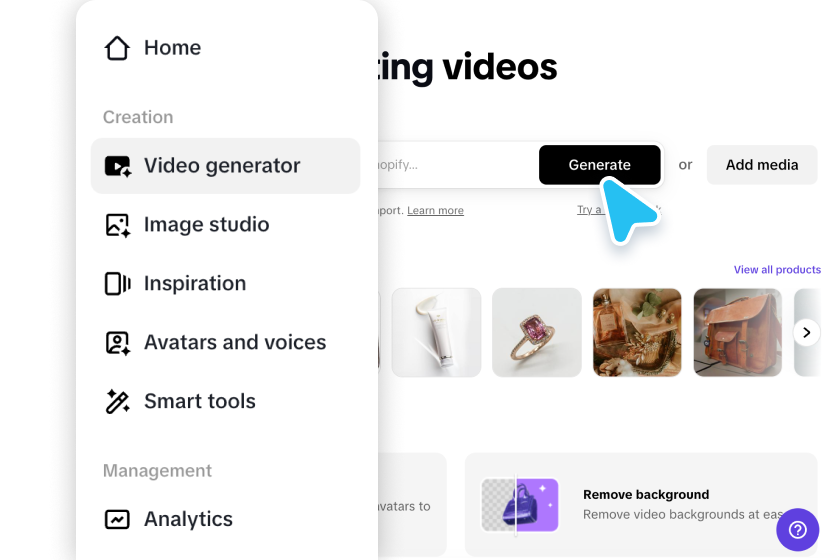 Upload links or media
