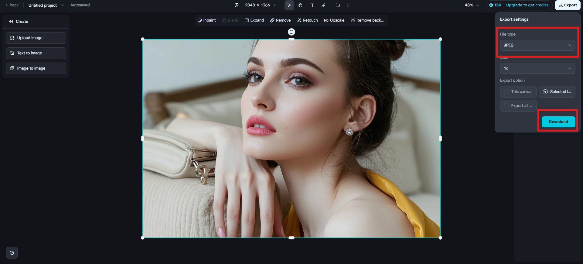 Convert and download