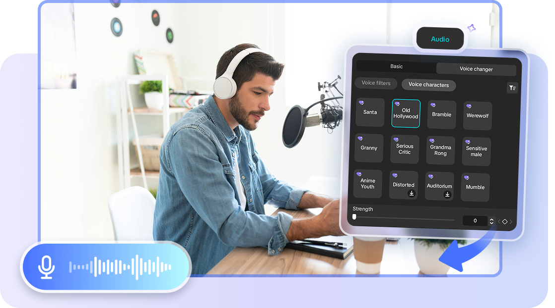  Variety of 90+ realistic AI voice characters in CapCut.