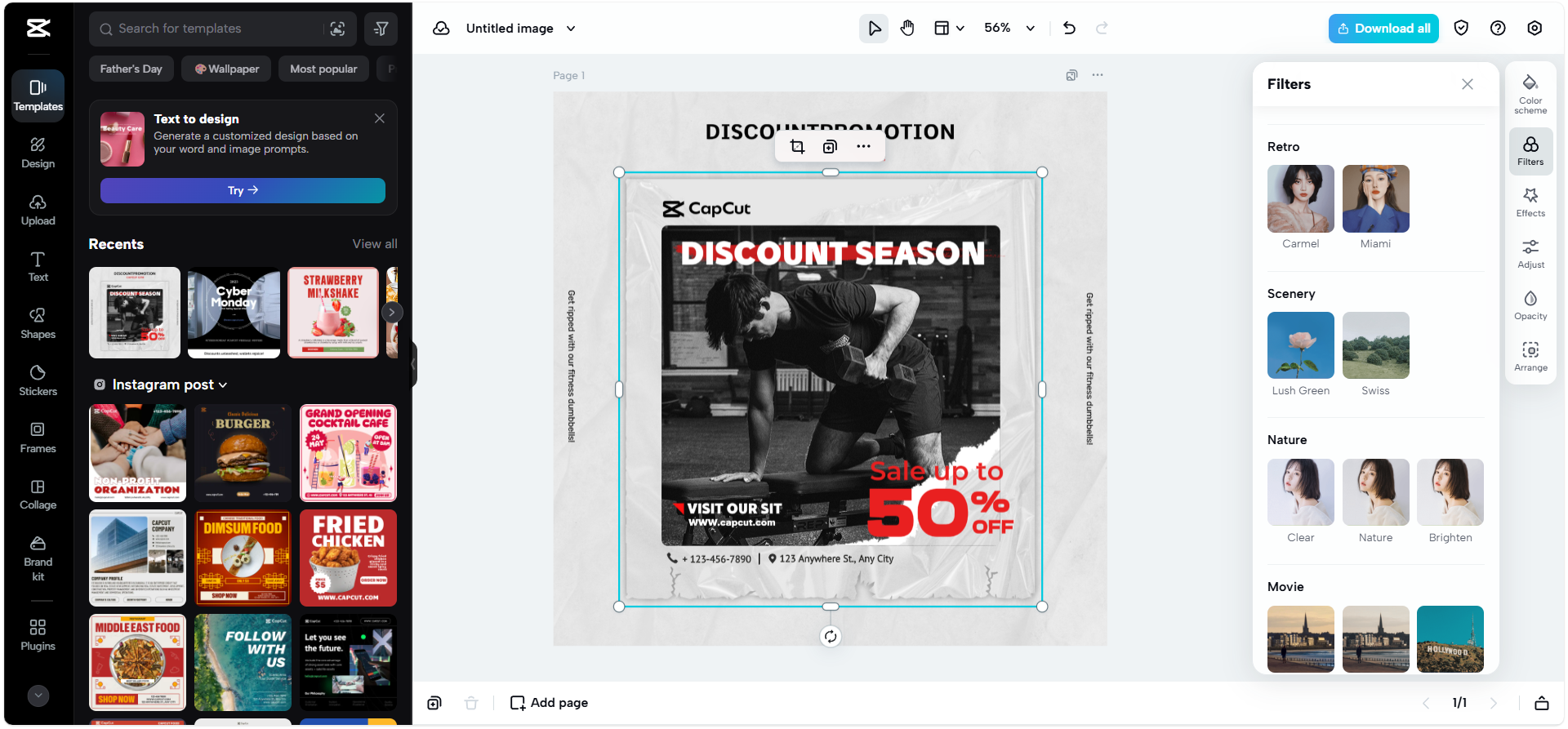 CapCut Web photo editor