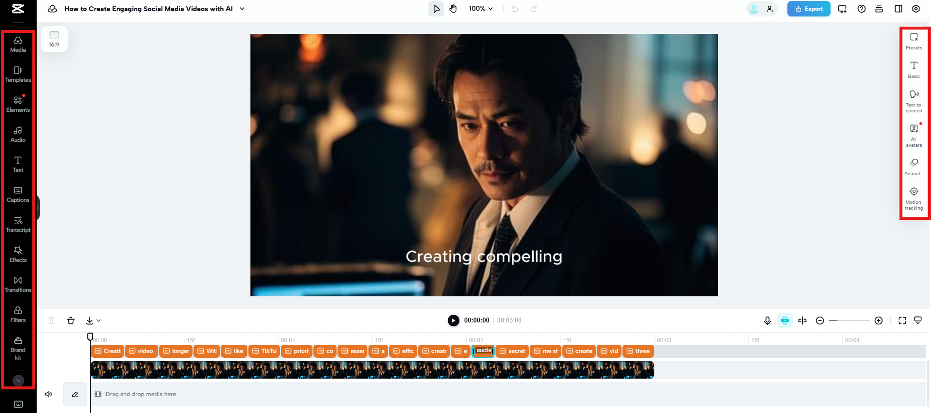 Customize the video