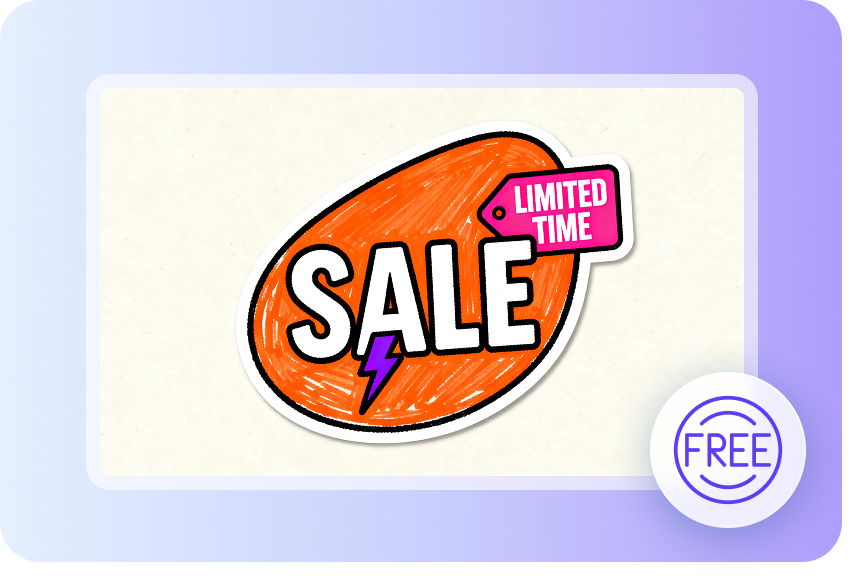 Crie adesivos de vendas usando o criador de adesivos gratuito IA CapCut