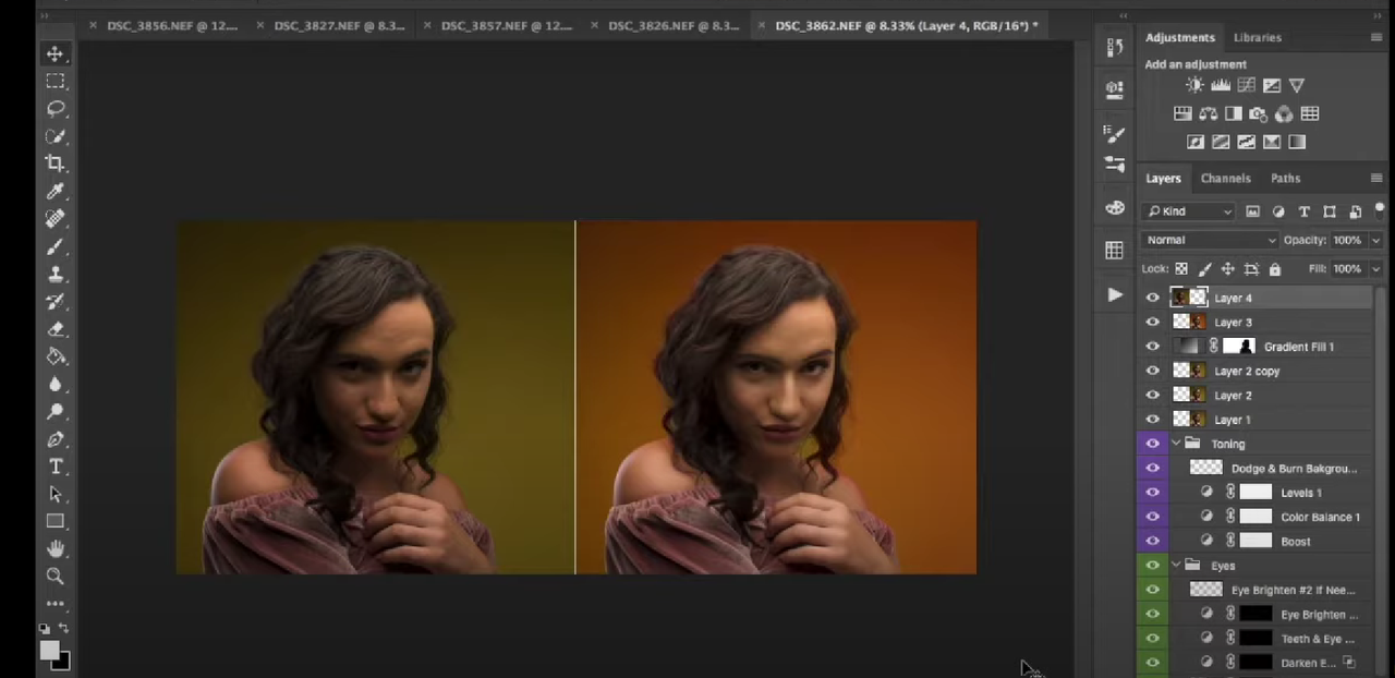 Ang paglikha ng before and after na mga ad gamit ang Adobe Photoshop