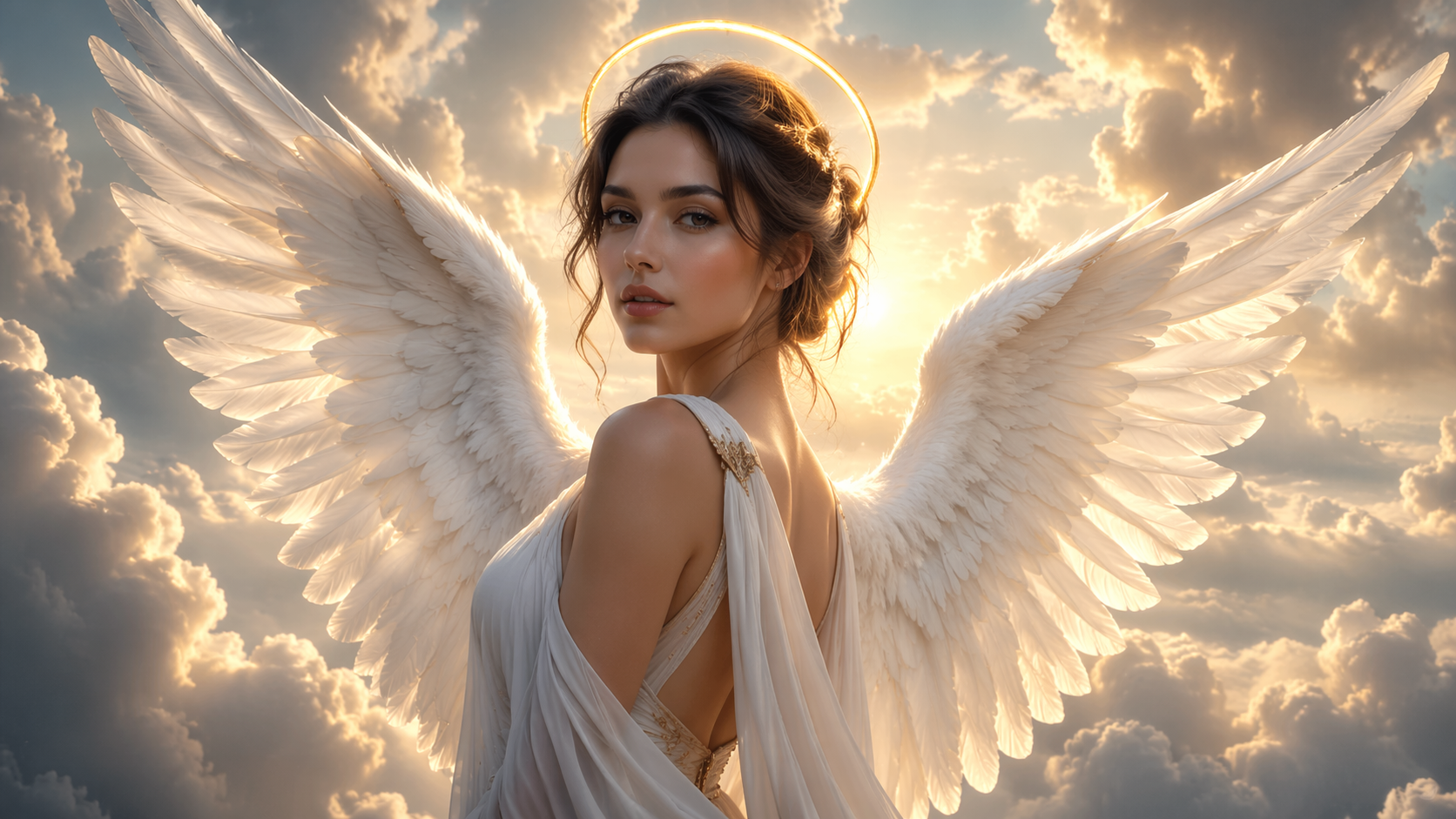 Dreamina add angel wings to photos prompt example 2: Moonlit silver wings