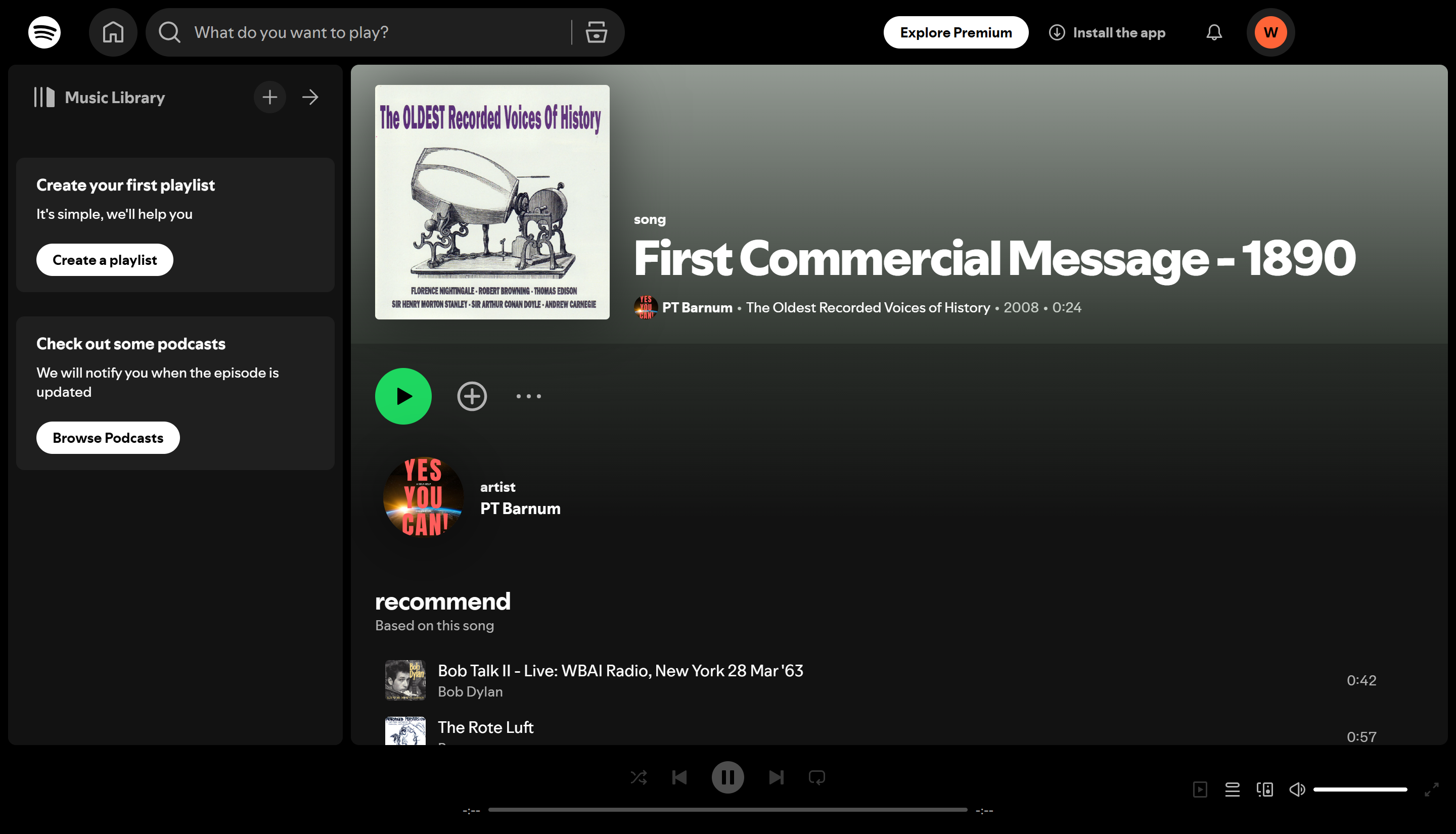 7 เพลงที่เก่าแก่ที่สุดใน Spotify: คลาสสิกที่ต้องฟัง: โฆษณาครั้งแรก (1890)