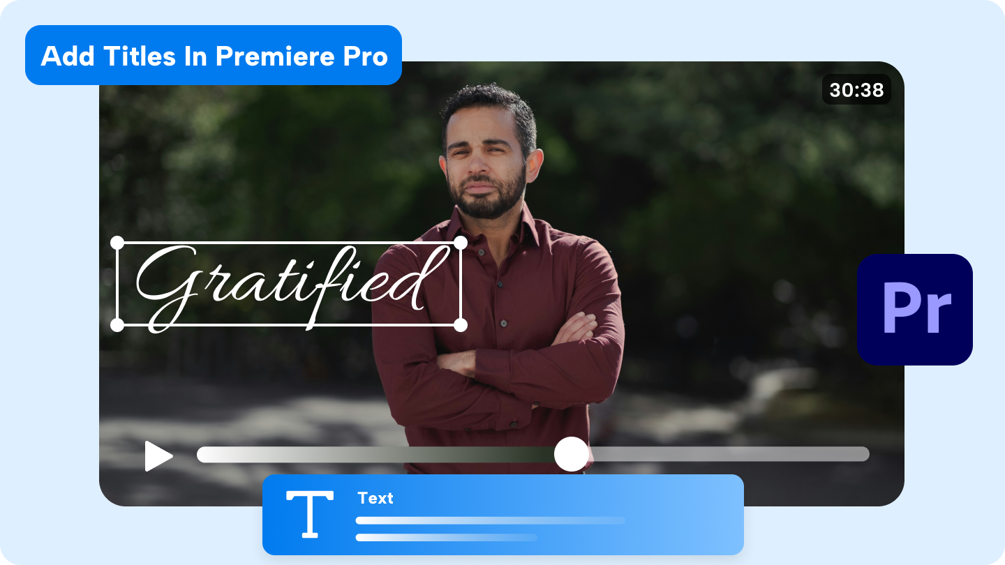 Add a title in premiere pro