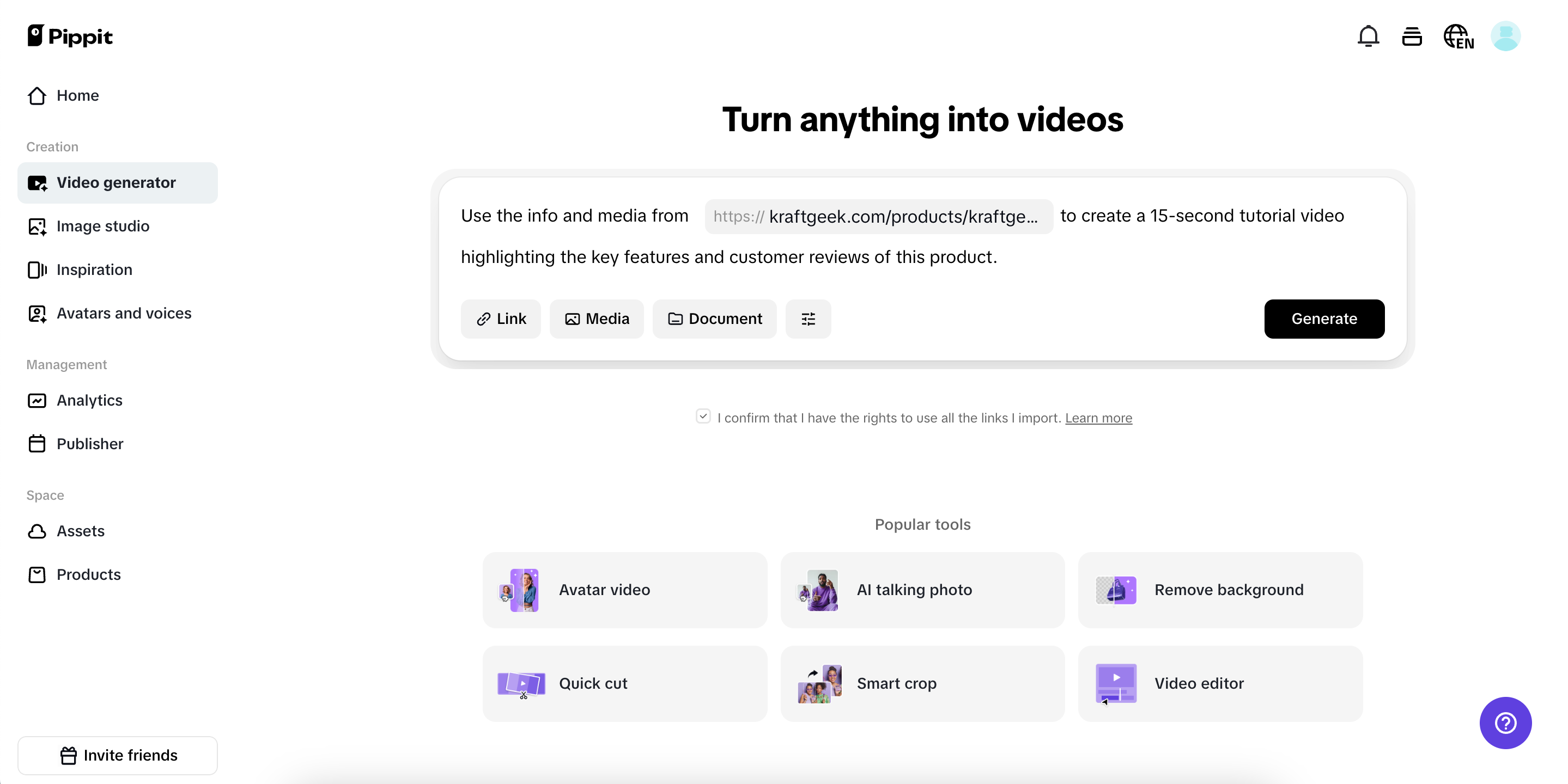 Turn product links to tutorial visuals