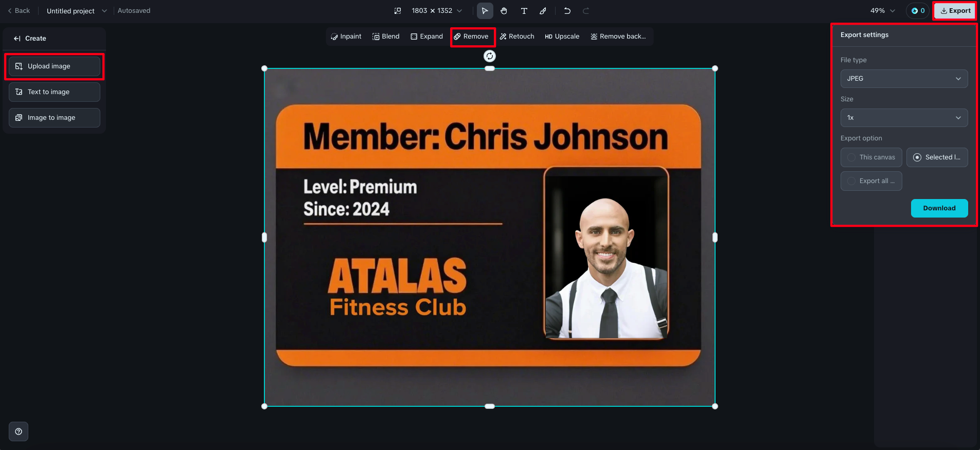 free identity card maker