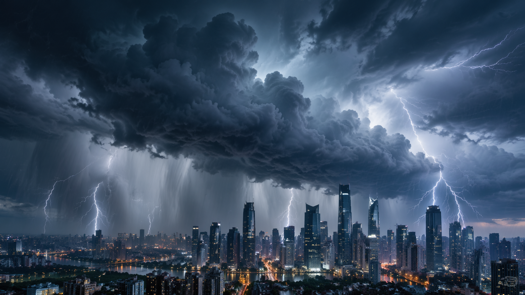 Dreamina thunderstorm filter prompt example 1: Rainy Portrait Lighting