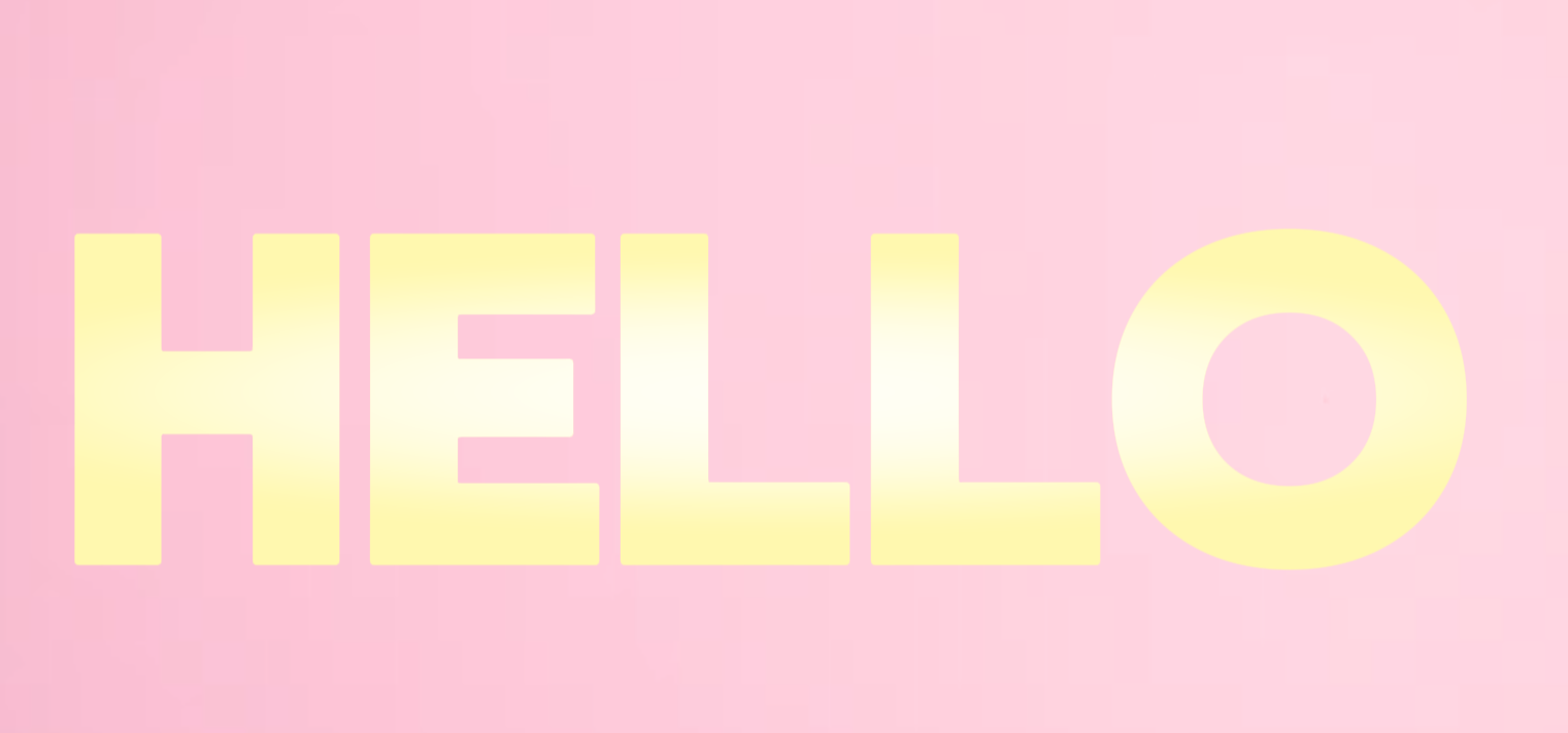 Radial gradient text