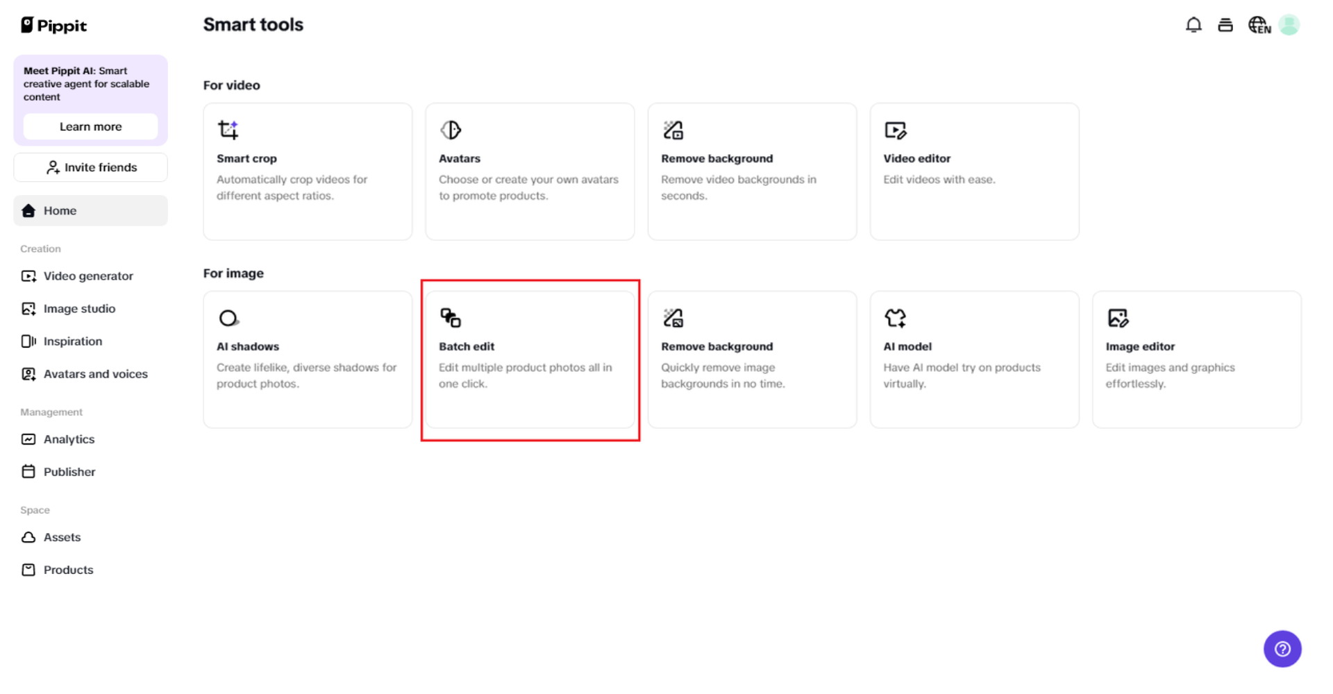 Bulk image processing for ad campaigns