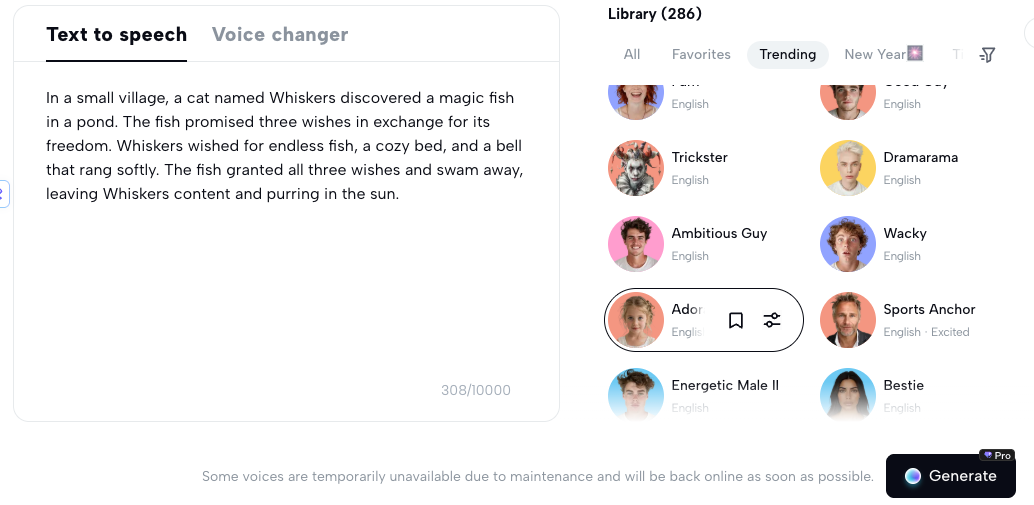 Open the AI Text-to-Speech Tool