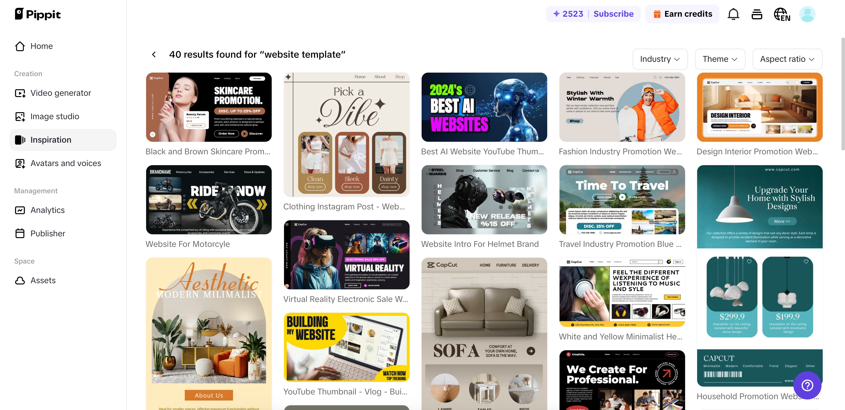 Explore templates prontos