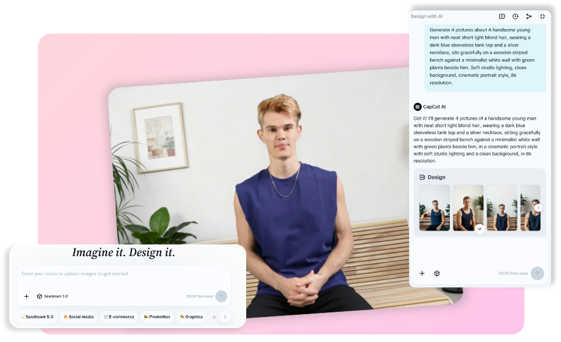 CapCut allows detailed customization after generation