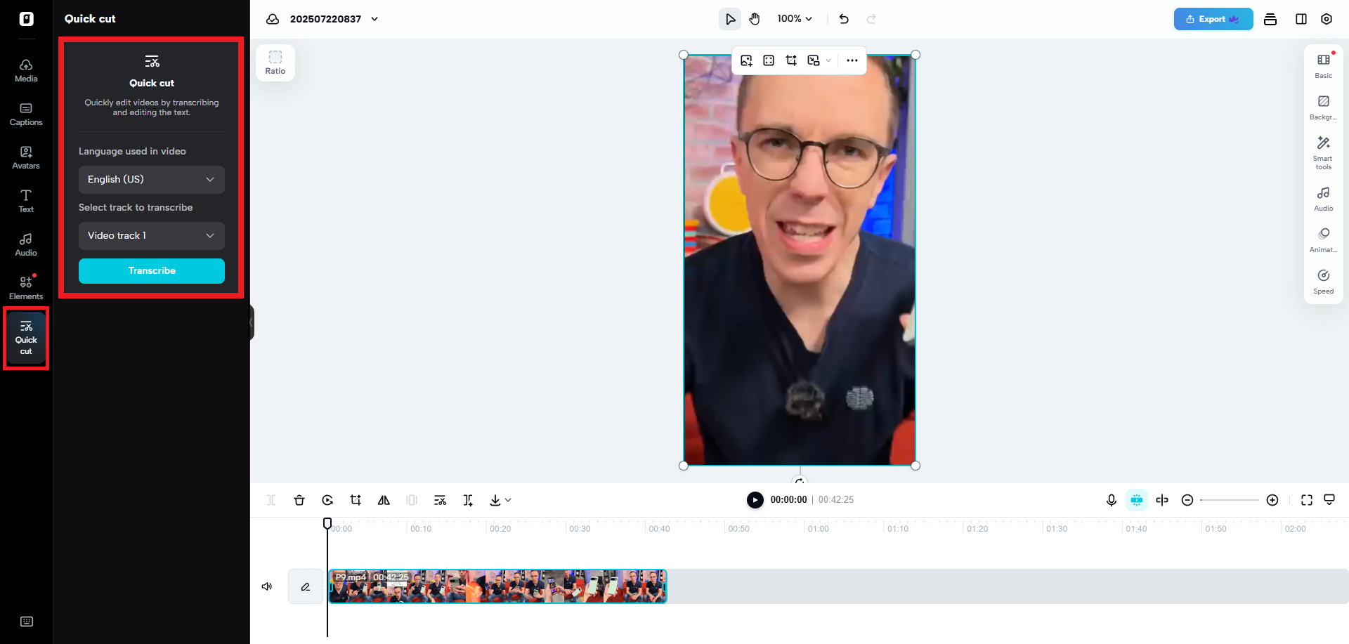 Transcribe tu video
