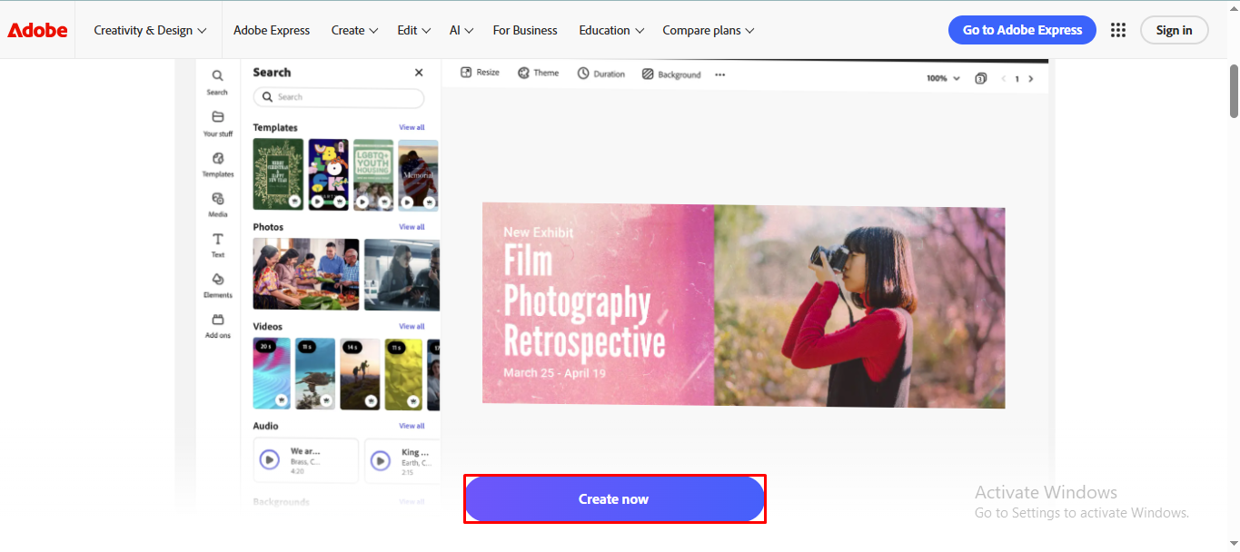 Adobe - a reliable tool to edit cover photos for Facebook spring