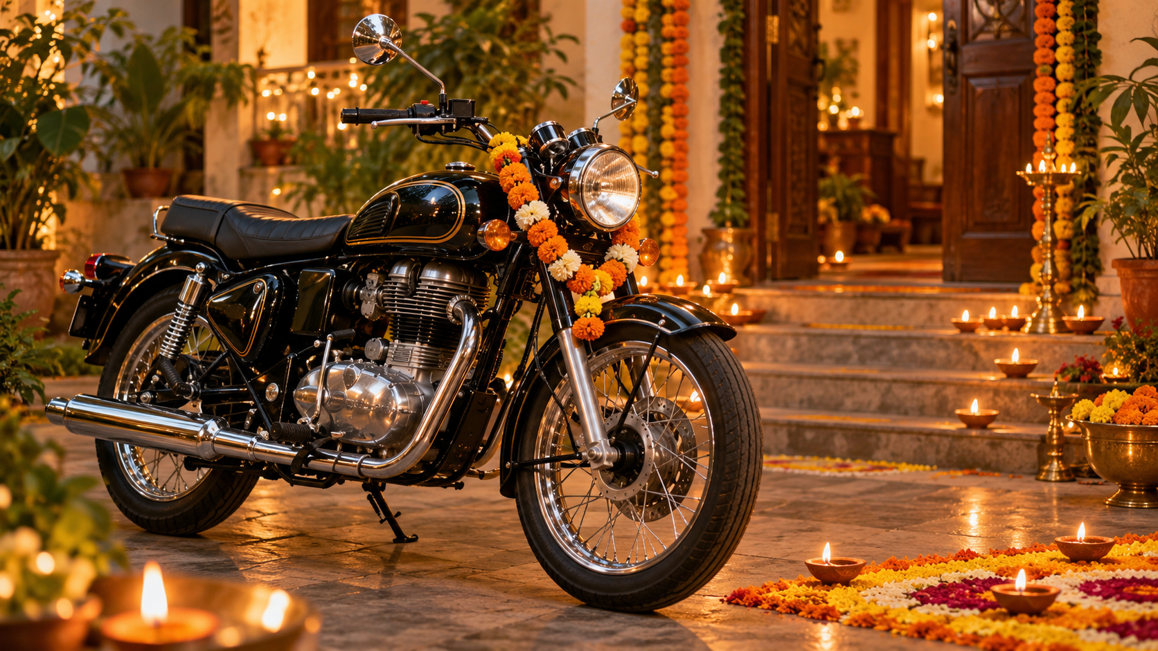 Diwali Auto und Fahrrad AI-Aufforderungen: Alternative Richtung