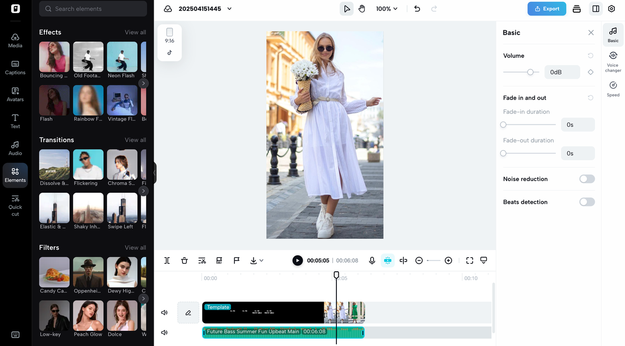 Incorporate elements, music, and voiceovers