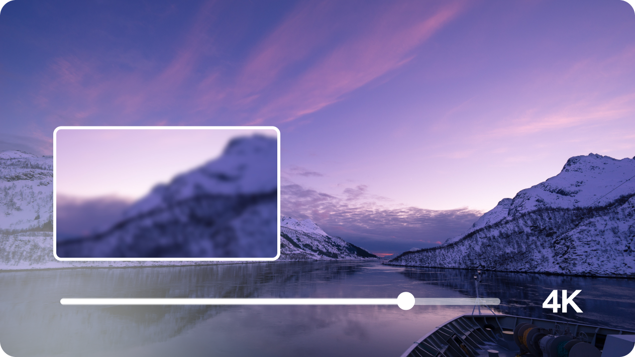Edit and export in high resolution